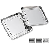 2-Pack Air Fryer Pan for Cuisinart TOA-60/65/70 - Nonstick Stainless Steel | Fits Cuisinart TOA-60, TOA-65 &amp; TOA-70. 2PCS 12.4" x 11" stainless steel tray. Nonstick surface &amp; Food-grade. Dishwasher safe