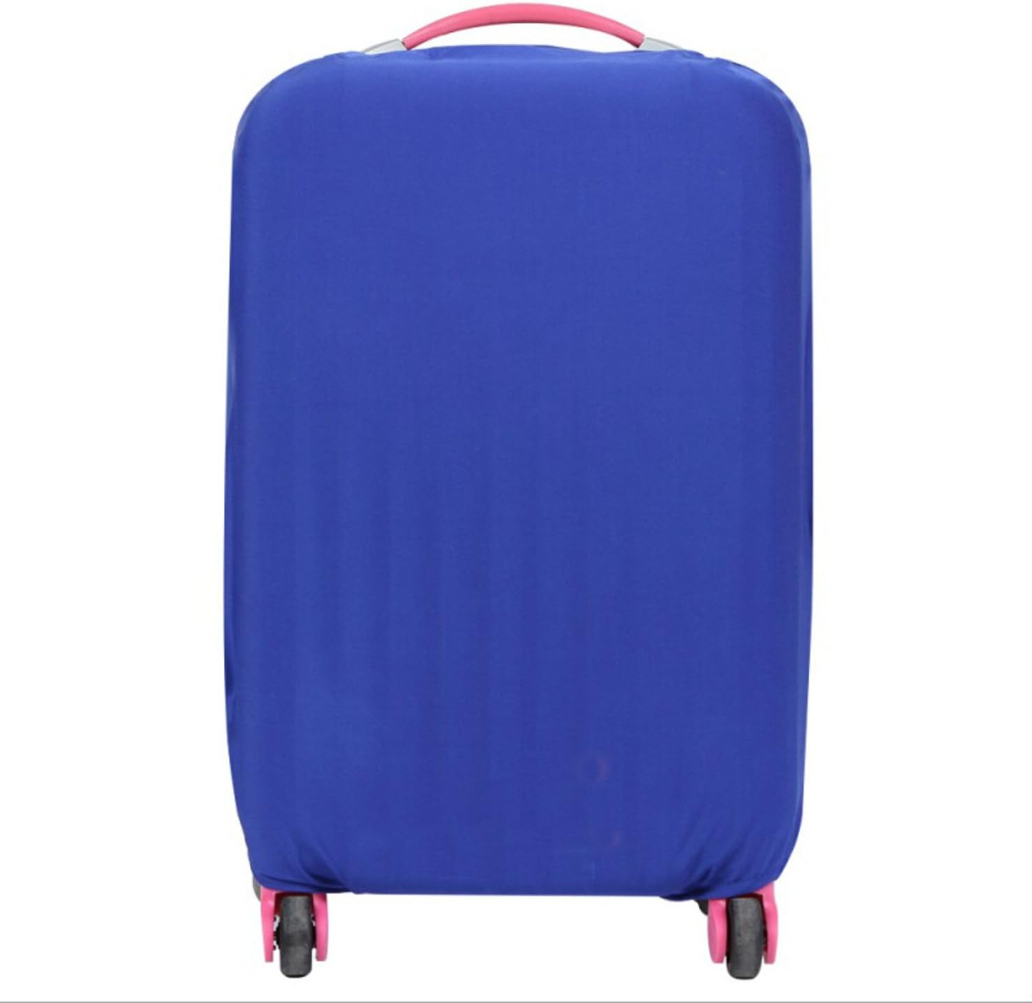 WSWS - Extra Thick Suitcase Protective Anti-Scratch Luggage Cover (Many Color/Size) + Luggage Tag (S (18" to 20"), Blue)