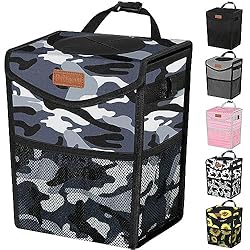 Pritent Car Trash Can with Lid, Cute Leakproof Car