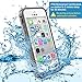 VersionTech IPX68 Waterproof Shockproof Shock Proof Snow Proof SnowProof DirtProof Dirt Proof Durable Case Cover for Apple iPhone 5S 5 With Small Mesh Bag-White