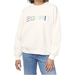 Esprit Women's Viral Cream Sweatshirt vintage style 80's