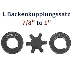 uxcell 7/8" to 1" L075 Flexible 3-Piece L-Jaw