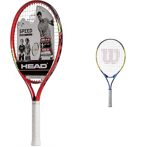 Hand Racket HEAD Speed Kids Tennis Racquet - Beginners Pre-Strung Head Light ...