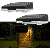 Flupuro Solar Mailbox Lights 2 Pack, Outdoor Waterproof House Number Light, Dusk to Dawn Address LED Lighting, Light up Wall Sign, 3000/4500/6000K
