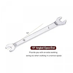 uxcell Thin Open End Wrench, 6mm x 7mm Metric