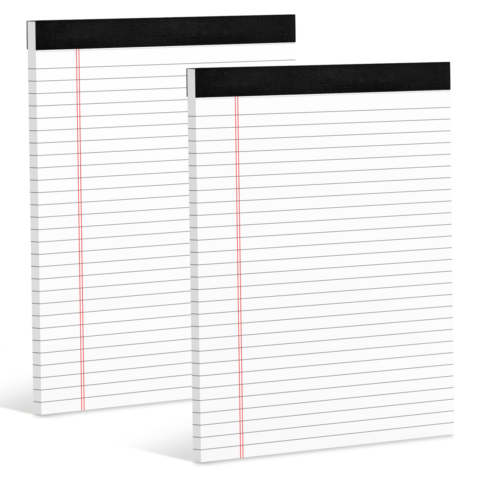 Photo 1 of Legal Pads 8.5 x 11 White Note Pads 8.5 x 11 In 2 Pack Notepads 8.5 x 11 Writing Pads of Paper 8.5 x 11 Legal Notepads Wide Ruled White Lined Paper Pads 8.5 x 11 30 Sheets Per Legal Note Pads 8.5 x 11
