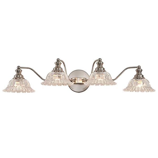 XIEDUN BRUSHED NICKEL 4 LIGHT VANITY LIGHT