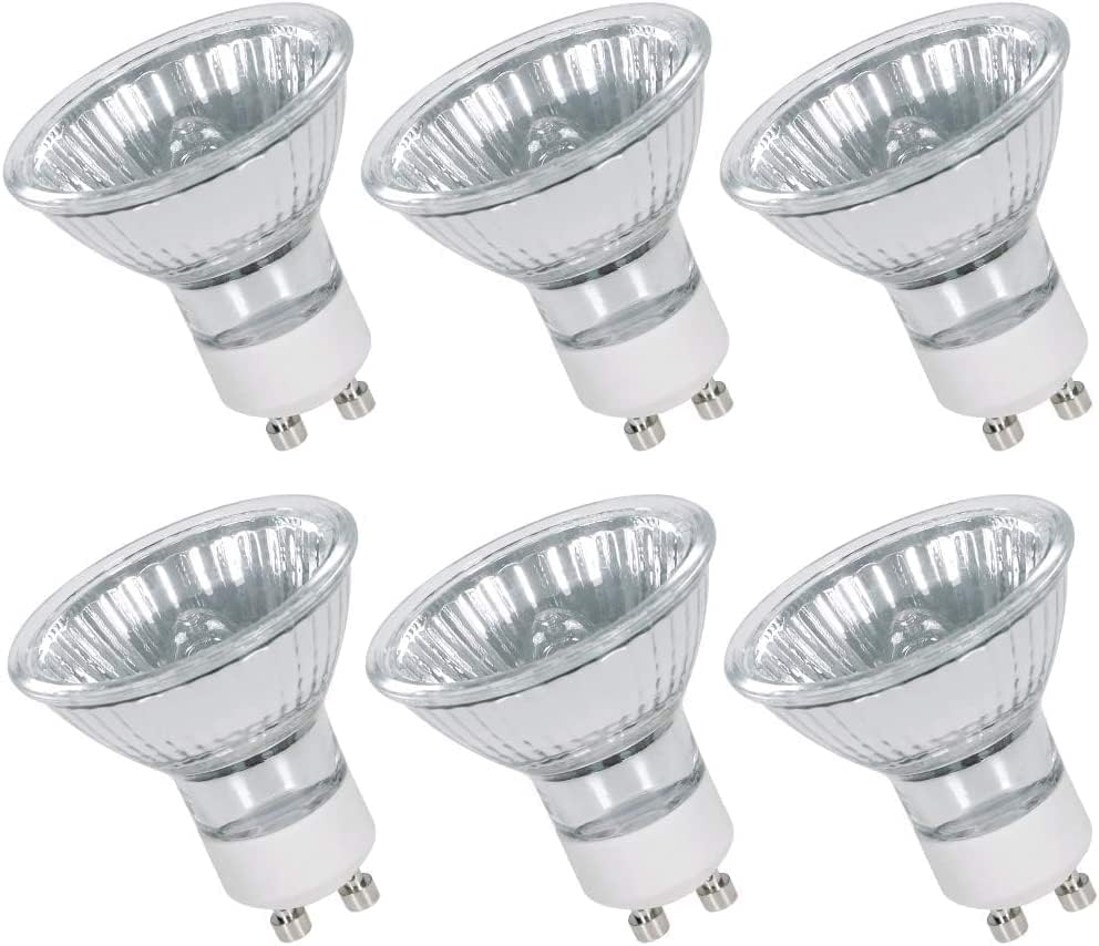 Comyan GU10 Halogen Bulbs 35W 230V 2800K 40 Degree 6 Pack Dimmable
