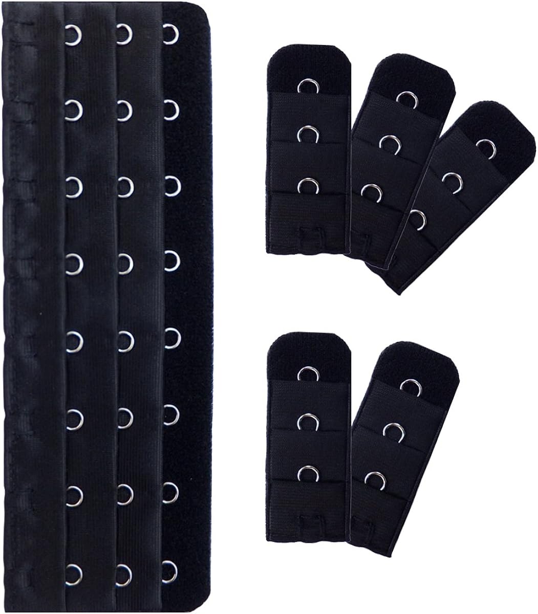 Longline Bra Back Corset Extender 8 13 Hook For Bustier Black