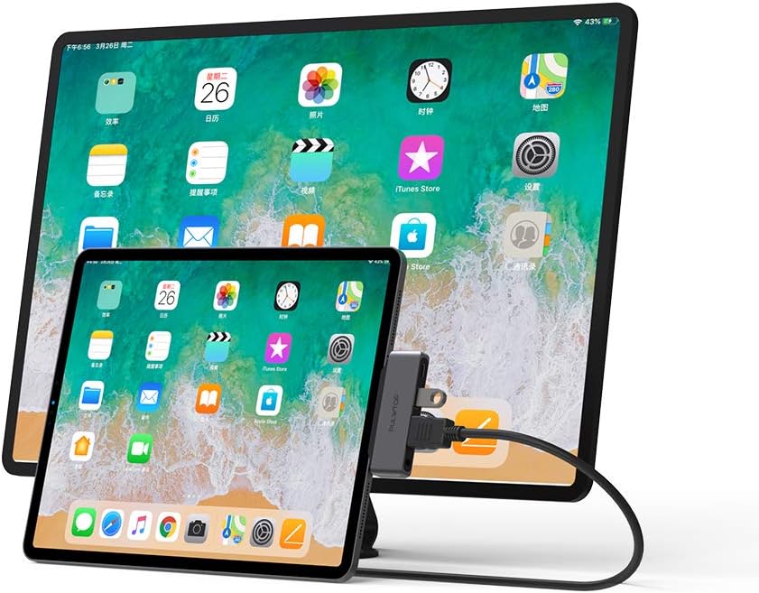 USB C Hub, PULWTOP Type C Adapter for iPad Pro 2020 2019 2018, MacBook Air 2018, 4 in 1 Hub Type/USB C to HDMI 4K@60Hz, 1 USB 2.0 Ports, 3.5mm Audio, PD 60W - Image 4