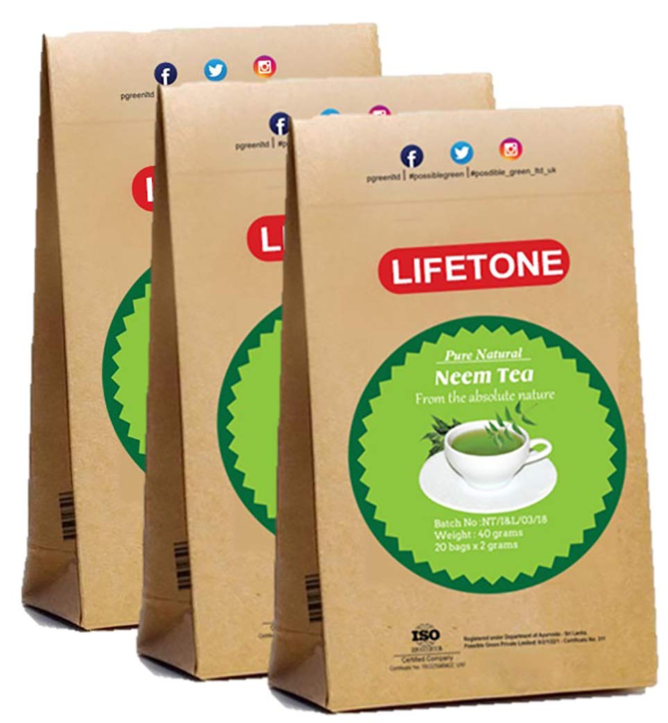 lifetone the tea for better lifeNeem Leaf Tea | Teatox Extreme Detox |100% Natural and Tropics (60 Tea Bags)