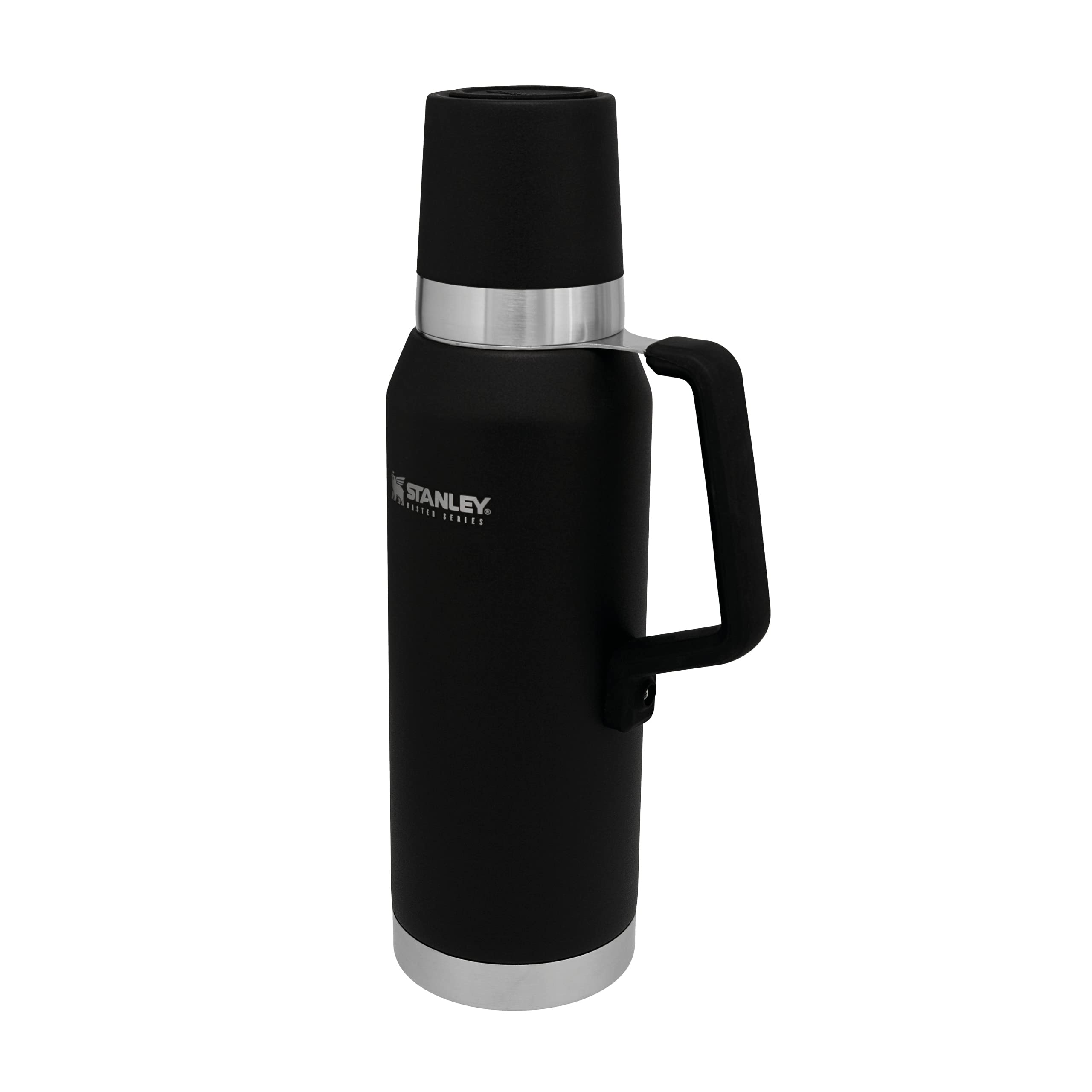 STANLEY Unbreakable Thermal Bottle 0.75L Foundry Black - BPA-Free Stainless Steel Thermal Flask - Keeps Cold or Hot for 27 Hours - Leakproof Lid Doubles as Cup - Dishwasher Safe