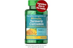 PURITAN'S PRIDE Puritans Pride Turmeric Curcumin 500 Mg Capsules, 90 Count