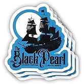 (3 Pcs) The Black Pearl Sticker Sarcastic Motivational Sayings Humorous Quote Vinyl Decal for Kindle, Laptop, Water Bottle, Phone Hard Hat, Meme Quote Sticker 3 inch