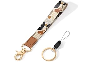 ZAXMEY Wrist Lanyard Key Chain, Wristlet Strap Keychain Holder for Women Men Car Keys Wallet Card Phone