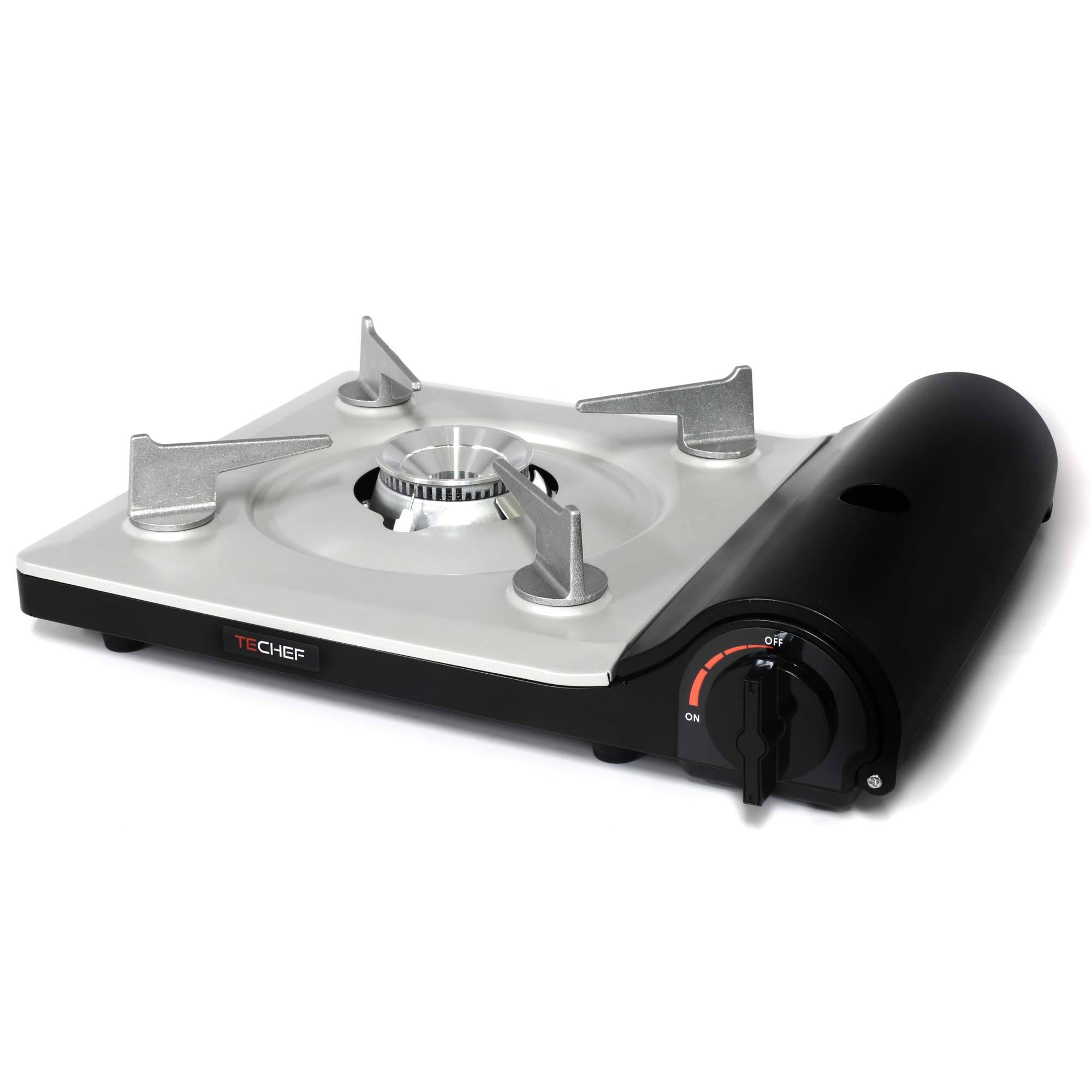 TECHEF - Stovetop Korean BBQ Non-Stick Grill Pan with Agni Portable Gas Stove Burner, Made in Korea (Grill Pan w Stove)