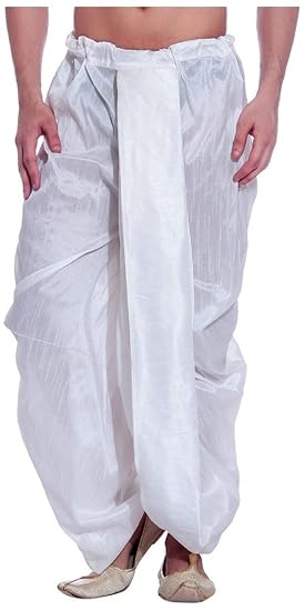 Royal Men's Art Silk Fine Quality Ready to Wear Free Size Dhoti Pant's