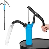 GDDGHS 55 Gallon Drum Pump, Lever Action Hand Barrel Pump for 5&ndash;55 Gal Drum | 9.5 oz per Stroke, Adjustable Telescoping Suction Tube, PP/ABS Manual Liquid Transfer Pump Corrosion-Resistant