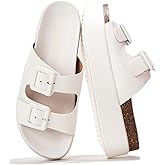 Project Cloud Platform Sandals Women - Plush & Soft Insole Wedge Slides for Women Footwear - Beach Essential Wedge Sandals for Women 2026 (Softy)
