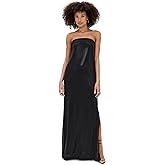 Norma Kamali Women's Strapless Tailored Side Slit Gown