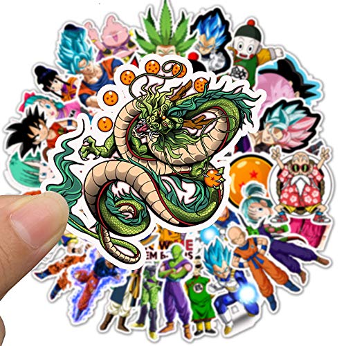 Tvoip 100PCS/pack Cartoon Stickers Dragon Ball Super Anime for Laptop Luggage Bags Bike Phone Styling Cute Toys Doodle PVC Creative