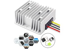 LEDMO 48V Step Down to DC 12V 20A 240W DC/DC Converter Regulator Reducer for Golf Cart Scooters Bicycles Club Car