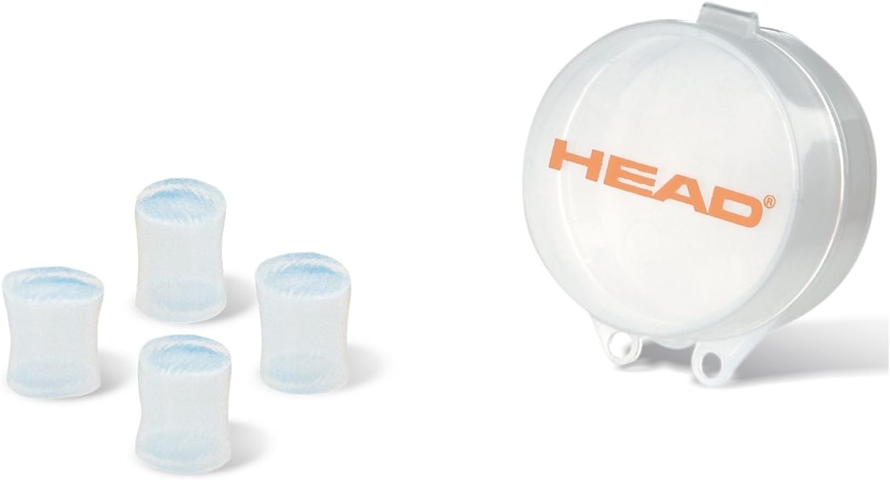 Head Ear Plug Silicone Moulded - Unisex Ear Plugs, Orange