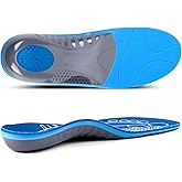 Arch Support Inserts for Plantar Fasciitis Relief Insoles for Men Women Orthotics of Flat Feet High Arch Heel Pain Relief Shoe Inserts (Men 4-4.5 | Women 6-6.5, Blue)