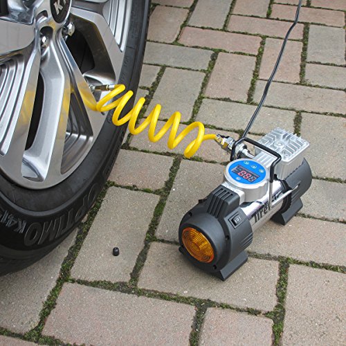 TireTek Power-Pro Portable Tire Inflator Pump - 12V Compressor 40LPM With Auto Cut Off - Thumbnail 7