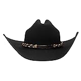 Stetson Portage 4X Buffalo Felt Cowboy Hat Black