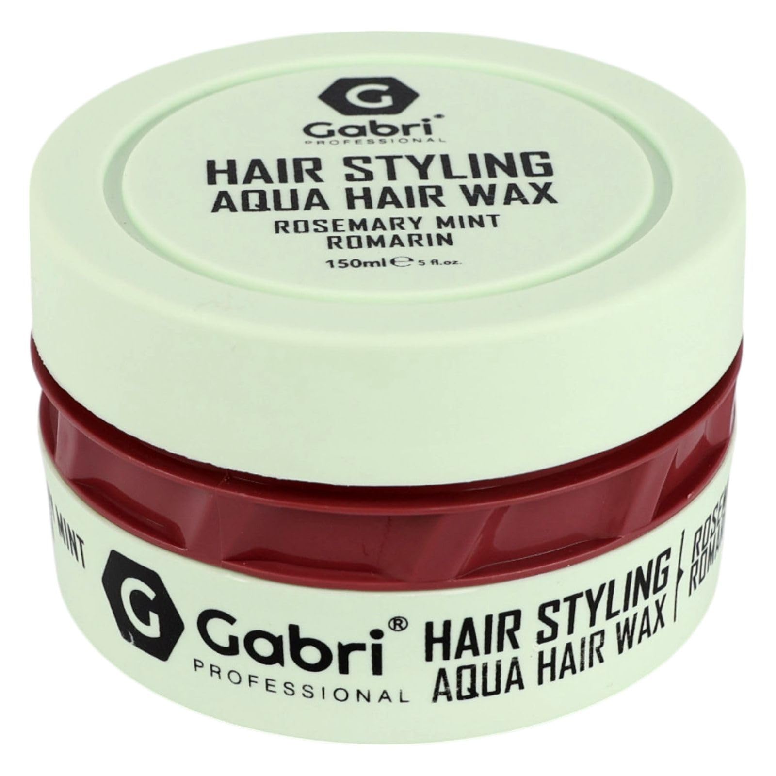 Gabri Hair Styling Wax 150ml, Hair Gel Wax, Edge Control, Maximum Control, Long Lasting, Men & Women, All Hair Types (Rosemary Mint)