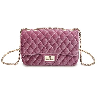 COAFIT COAFIT Ladies Satchel Bag Diamond Pattern Plush Wedding Evening Party Purse