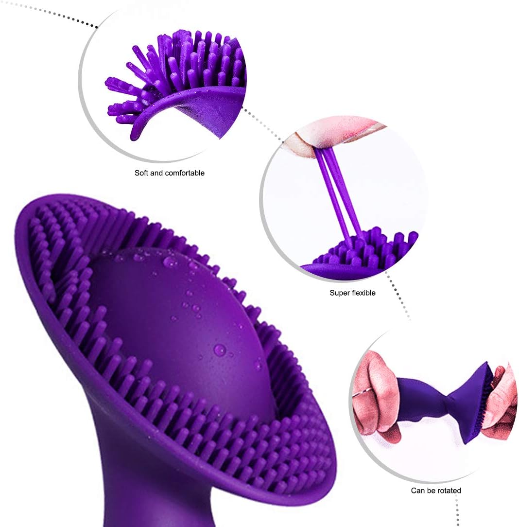 Cli^torial Sucking Toy for Women,Tongue Vibrating Toy & Simulator with 10 Speed Vibration T-Shirt