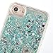 iPhone 7 / iPhone 8 Case with Floating Liquid - SUPVIN Liquid Phone Case for Girls, Fashion Flowing Liquid Floating Luxury Bling Glitter Sparkle Diamond Hard Clear Case for Apple iPhone 7 / iPhone 8