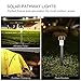 Shade&Beyond Solar Path Lights Outdoor Garden Decorative Led Lights Landscape Lighting Pathway Lights Waterproof White for Yard Lawn Patio Stainless Steel-12 Pack