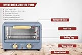 Belaco BTO-1010L Retro Mini Toaster Oven 10L 750W 60 Min 100-230°C view 4
