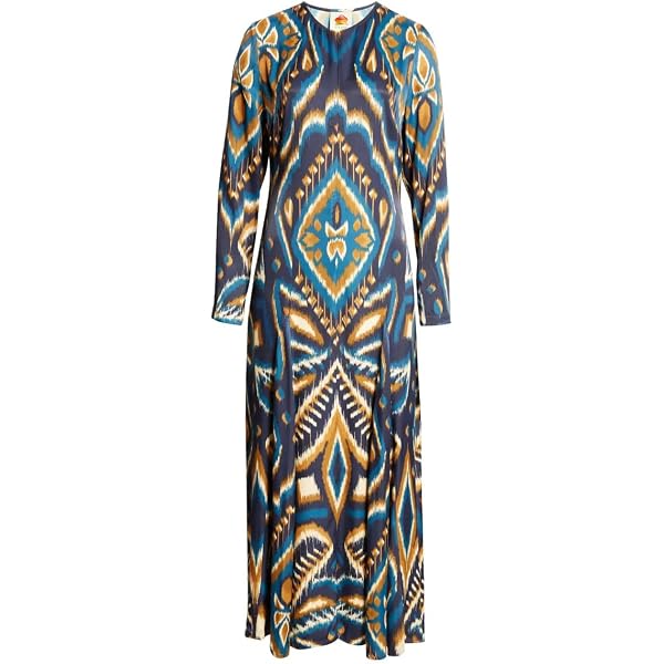 knee length dresses for ladies Blue Pineapple Ikat Blazer – FARM Rio main image 1