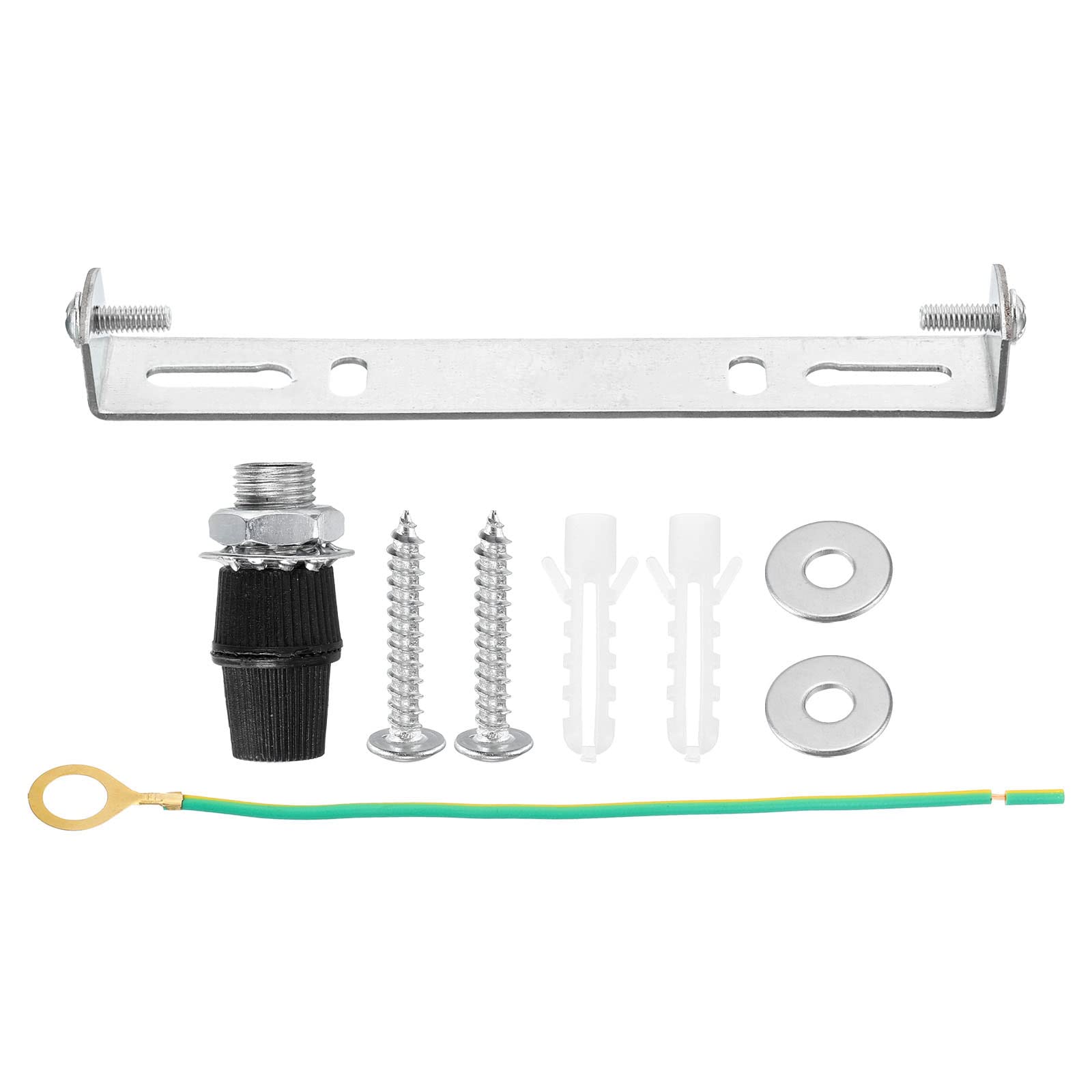 PATIKIL 120mm Ceiling Light Plate Kit, 1 Set Pendant Light Lighting Fixture Mounting Bracket Hardware for Home Office Chandelier