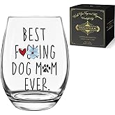 Vagafilla Funny Birthday Gift For Dog Lovers Women, Best Dog Mom Ever,Mothers Day Gift, Dog Mom Gifts for Dog Lovers, 15oz