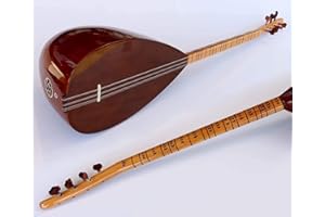 Turkish Quality Short Neck Walnut Baglama Saz For Sale ASK-111N