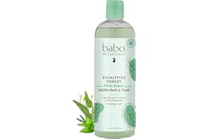 BABO Botanicals Eucalyptus Remedy 2-in-1 Bubble Bath & Wash - Invigorating Eucalyptus, Rosemary & Peppermint - for All Ages - EWG Verified - Vegan