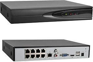 VIKYLIN 4K 8-Channel PoE Network Video Recorder NVR