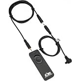 Kiwifotos RS-80N3 Remote Control Shutter Release for Canon R1 R5 R3 5D 6D | for Canon EOS 5D Mark IV III II 6D Mark II 7D 7D Mark II 5DsR 1DX III 1Ds III &amp; More Camera with 3-Pin Connection, Anti-Shake