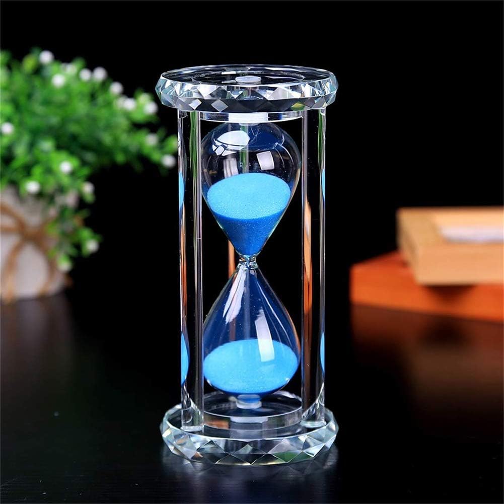 HUOXU Hourglass Timer, 45 min Crystal Sand Timer Egg Hourglass For Kitchen Child Brushing Teeth School Teaching - Blue