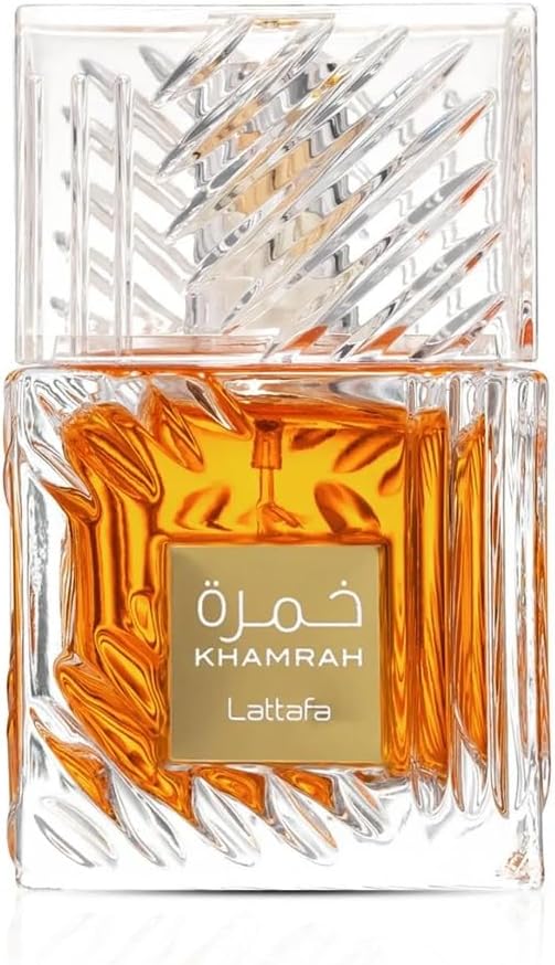 Lattafa Khamrah for Men Eau de Parfum Spray 3.4 oz Aromatic Spicy Fragrance