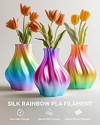 SUNLU 3D Printer Filament Bundle, PLA Silk Rainbow