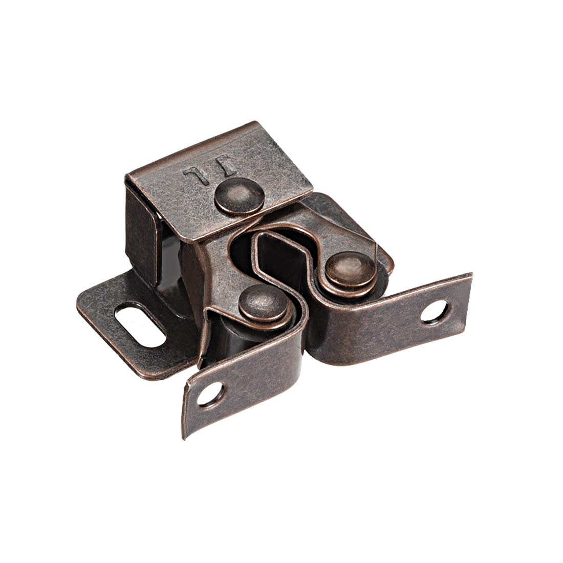 sourcing map Cabinet Door Double Roller Catch Ball Latch with Prong Coppper Tone 10pcs