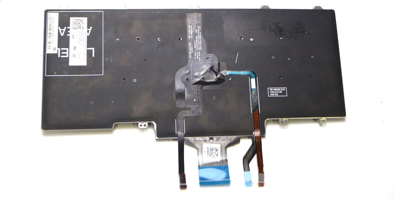 For Dell New Kfhy6 Replacement Fits Latitude E7450 E5450 E5470 E7470 Laptop Notebook Spanish Latin Keyboard Teclado Dual Point Mouse Buttons Nsk Lk0bc Black Soft Touch Back Lit 6c1vg 0gnfr Computer Components Laptop