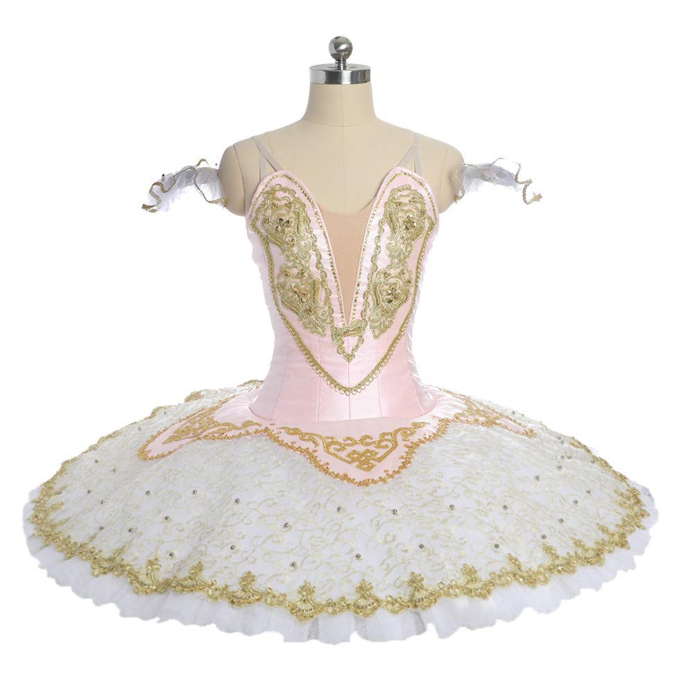 殿堂 ローズゴールドチュチュのクラシックスカートバレエ衣装の大人のためのqseftプロフェッショナルバレエチュチュ ピンク Childsize14 B07j5hr2sd キッズコスチューム Www Wwmp Org Za