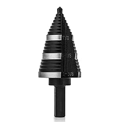 ZELCAN 1PC M2 Step Drill Bit, Faster Drilling Step